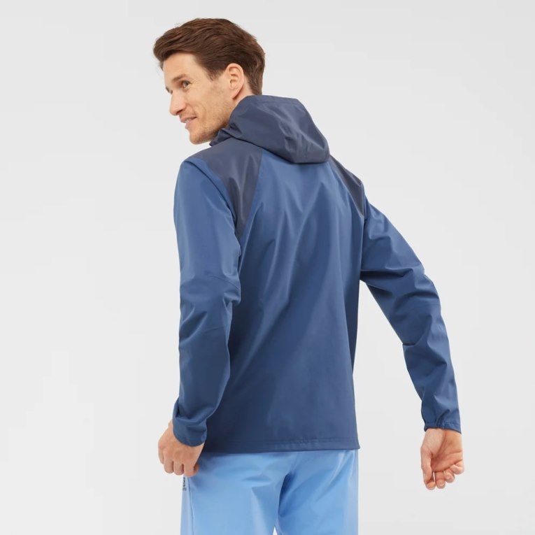 Salomon Essential Nepremokave 2.5 L Škrupinové Bundy Panske Námornícka Modrá | SK 5PAJRK